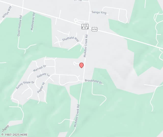 Location Map: 290 McAdoo Creek Road Clarksville, Tennessee 37043