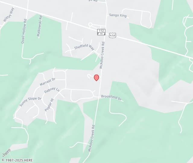 Location Map: 290 McAdoo Creek Rd Clarksville, Tennessee 37043